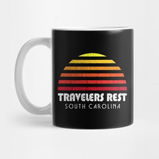 Travelers Rest South Carolina Vacation Sunset SC Mug